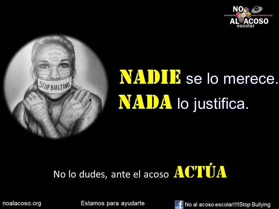 no al acoso niña